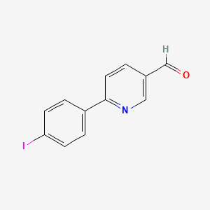 molecular formula C12H8INO B15523533 6-(4-Iodo-phenyl)-pyridine-3-carbaldehyde 