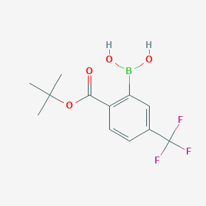 molecular formula C12H14BF3O4 B15523570 T-Butyl-4'-(trifluoromethyl)benzoate-2'-boronic acid 