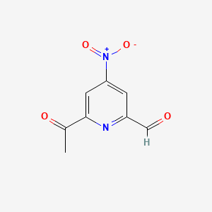 6-Acetyl-4-nitropyridine-2-carbaldehyde