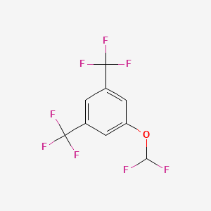 molecular formula C9H4F8O B15523591 1-(Difluoromethoxy)-3,5-bis(trifluoromethyl)benzene 