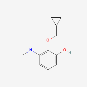 2-(Cyclopropylmethoxy)-3-(dimethylamino)phenol