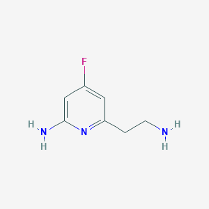 6-(2-Aminoethyl)-4-fluoropyridin-2-amine