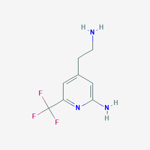 4-(2-Aminoethyl)-6-(trifluoromethyl)pyridin-2-amine