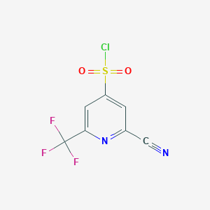 2-Cyano-6-(trifluoromethyl)pyridine-4-sulfonyl chloride