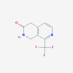 molecular formula C9H7F3N2O B15523660 8-(Trifluoromethyl)-1,4-dihydro-2,7-naphthyridin-3(2H)-one 