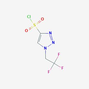 molecular formula C4H3ClF3N3O2S B15523676 1-(2,2,2-Trifluoroethyl)-1H-1,2,3-triazole-4-sulfonyl chloride 