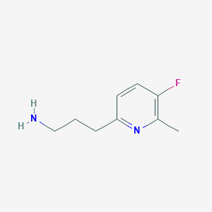 molecular formula C9H13FN2 B15523681 3-(5-Fluoro-6-methylpyridin-2-YL)propan-1-amine CAS No. 1393572-55-8