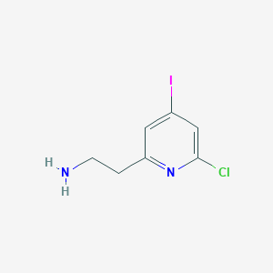 2-(6-Chloro-4-iodopyridin-2-YL)ethanamine