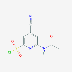 6-(Acetylamino)-4-cyanopyridine-2-sulfonyl chloride