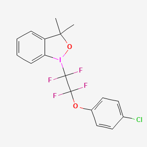 molecular formula C17H14ClF4IO2 B15523724 Alcohol Togni-(4-Cl-PhOCF2CF2)-reagent 