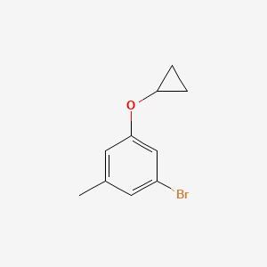 molecular formula C10H11BrO B15523748 1-Bromo-3-cyclopropoxy-5-methylbenzene 