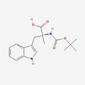 molecular formula C17H22N2O4 B15523750 (2R)-2-[(Tert-butoxycarbonyl)amino]-3-(1H-indol-3-YL)-2-methylpropanoic acid 