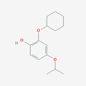 molecular formula C15H22O3 B15523755 2-(Cyclohexyloxy)-4-isopropoxyphenol 