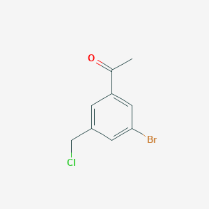 1-[3-Bromo-5-(chloromethyl)phenyl]ethanone