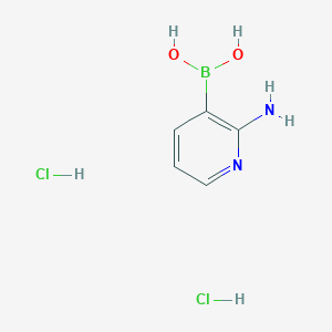 (2-aminopyridin-3-yl)boronic acid;dihydrochloride