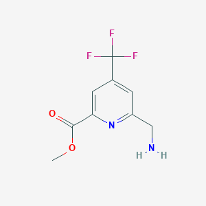 molecular formula C9H9F3N2O2 B15523795 Methyl 6-(aminomethyl)-4-(trifluoromethyl)pyridine-2-carboxylate 