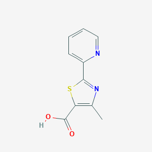 molecular formula C10H8N2O2S B155238 2-(2-吡啶基)-4-甲基噻唑-5-羧酸 CAS No. 34418-48-9