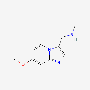 molecular formula C10H13N3O B15523828 ((7-Methoxyimidazo[1,2-A]pyridin-3-YL)methyl)(methyl)amine CAS No. 944896-52-0