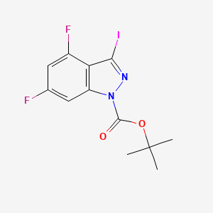 Tert-butyl 4,6-difluoro-3-iodo-1H-indazole-1-carboxylate