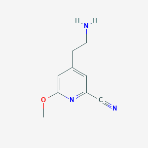 4-(2-Aminoethyl)-6-methoxypyridine-2-carbonitrile