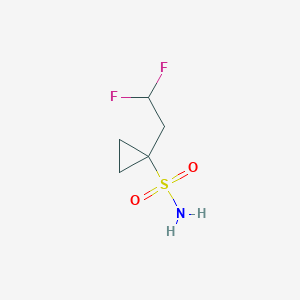 molecular formula C5H9F2NO2S B15523876 1-(2,2-Difluoroethyl)cyclopropane-1-sulfonamide 