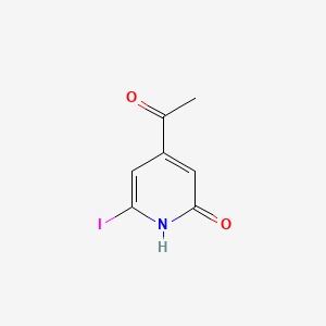 molecular formula C7H6INO2 B15523879 1-(2-Hydroxy-6-iodopyridin-4-YL)ethanone 