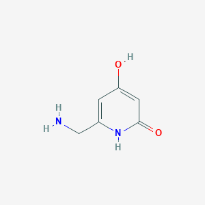 molecular formula C6H8N2O2 B15523880 6-(Aminomethyl)pyridine-2,4-diol 