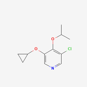 molecular formula C11H14ClNO2 B15523881 3-Chloro-5-cyclopropoxy-4-isopropoxypyridine 