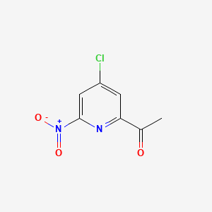 molecular formula C7H5ClN2O3 B15523890 1-(4-Chloro-6-nitropyridin-2-YL)ethanone 