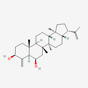 molecular formula C29H46O2 B15523898 24-Norhopa-4(23),22(29)-diene-3|A,6|A-diol 