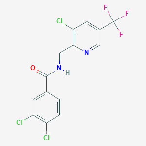 3,4-dichloro-N-{[3-chloro-5-(trifluoromethyl)-2-pyridinyl]methyl}benzenecarboxamide