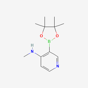 molecular formula C12H19BN2O2 B15523927 N-Methyl-3-(4,4,5,5-tetramethyl-1,3,2-dioxaborolan-2-YL)pyridin-4-amine CAS No. 2096334-78-8