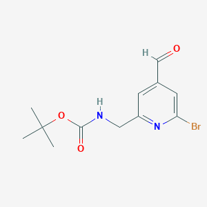 Tert-butyl (6-bromo-4-formylpyridin-2-YL)methylcarbamate