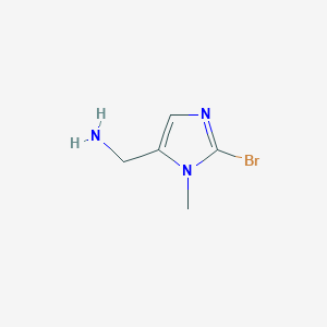 molecular formula C5H8BrN3 B15523983 (2-Bromo-1-methyl-1H-imidazol-5-YL)methanamine 