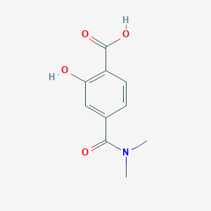 molecular formula C10H11NO4 B15523991 4-(Dimethylcarbamoyl)-2-hydroxybenzoic acid 