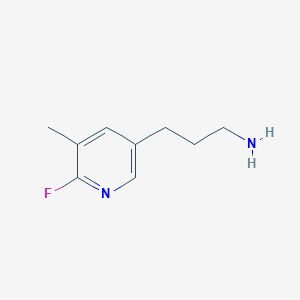 molecular formula C9H13FN2 B15524001 3-(6-Fluoro-5-methylpyridin-3-YL)propan-1-amine 