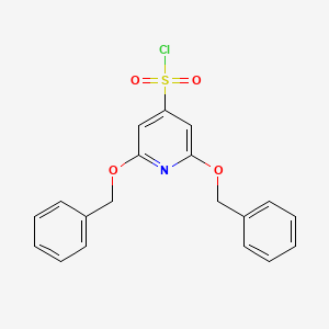 molecular formula C19H16ClNO4S B15524006 2,6-Bis(benzyloxy)pyridine-4-sulfonyl chloride 