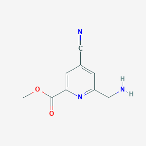 Methyl 6-(aminomethyl)-4-cyanopyridine-2-carboxylate