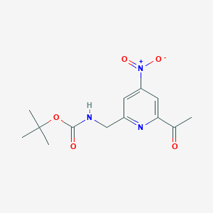 Tert-butyl (6-acetyl-4-nitropyridin-2-YL)methylcarbamate