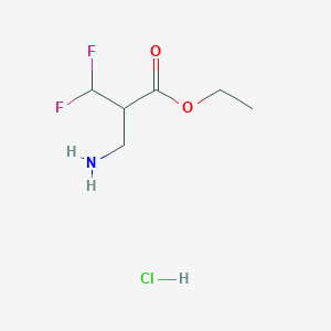 molecular formula C6H12ClF2NO2 B15524027 Ethyl 2-(aminomethyl)-3,3-difluoropropanoate hydrochloride 