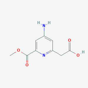 [4-Amino-6-(methoxycarbonyl)pyridin-2-YL]acetic acid