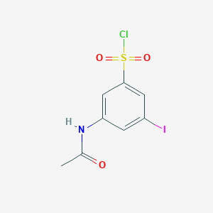 molecular formula C8H7ClINO3S B15524085 3-(Acetylamino)-5-iodobenzenesulfonyl chloride 