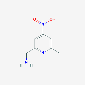 (6-Methyl-4-nitropyridin-2-YL)methanamine