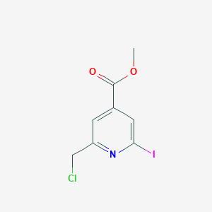 molecular formula C8H7ClINO2 B15524112 Methyl 2-(chloromethyl)-6-iodoisonicotinate 