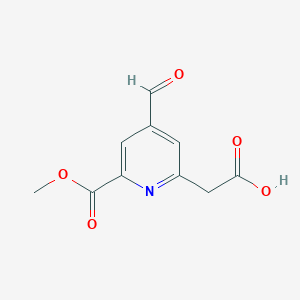 [4-Formyl-6-(methoxycarbonyl)pyridin-2-YL]acetic acid