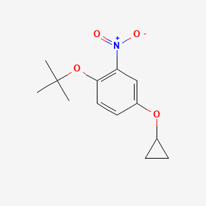 1-Tert-butoxy-4-cyclopropoxy-2-nitrobenzene