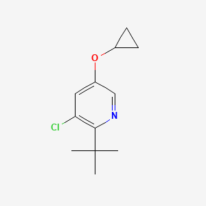 2-Tert-butyl-3-chloro-5-cyclopropoxypyridine