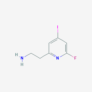 2-(6-Fluoro-4-iodopyridin-2-YL)ethanamine