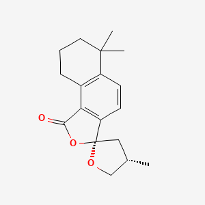 (3R,4'S)-4',6,6-trimethylspiro[8,9-dihydro-7H-benzo[g][2]benzofuran-3,2'-oxolane]-1-one