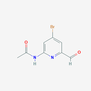 molecular formula C8H7BrN2O2 B15524215 N-(4-Bromo-6-formylpyridin-2-YL)acetamide 